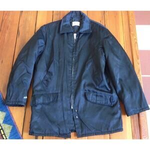 Vintage Rockland USA Union Made Navy Cop Police Quilt Lined M Reg Mens